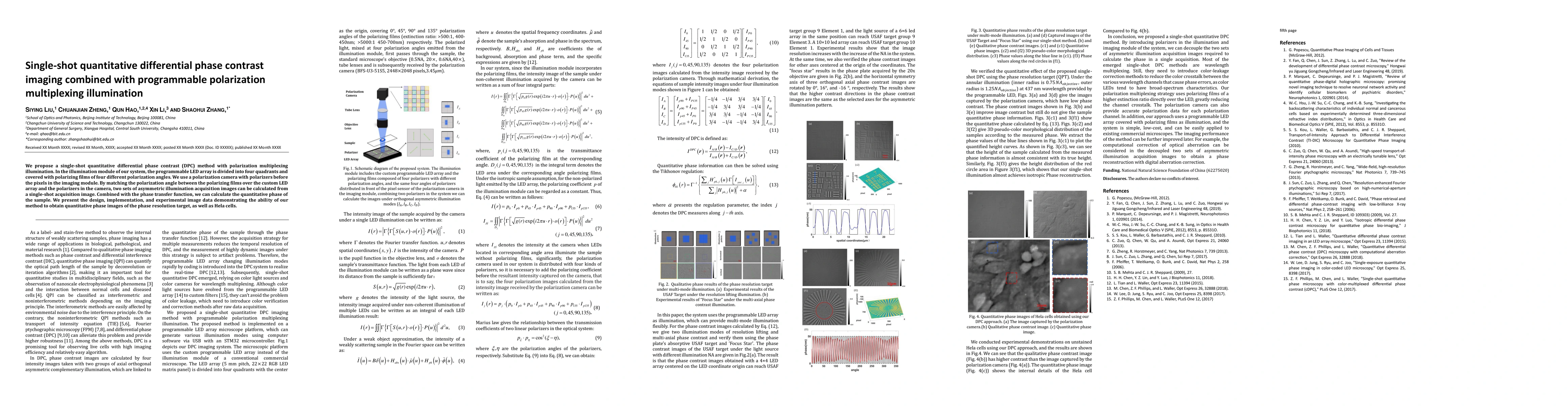 Thumbnail for Single-shot quantitative differential phase contrast imaging combined
  with programmable polarization multiplexing illumination