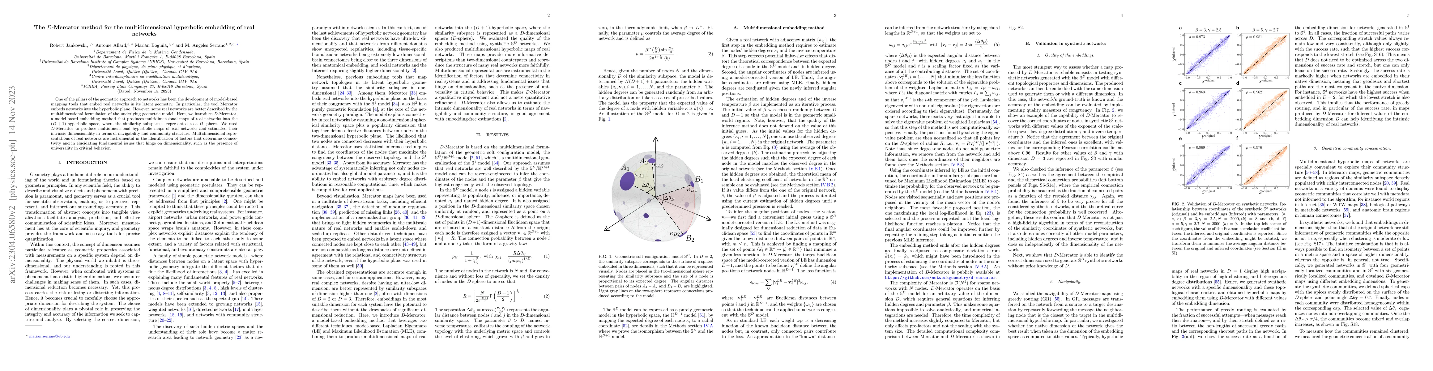 Thumbnail for The D-Mercator method for the multidimensional hyperbolic embedding of
  real networks