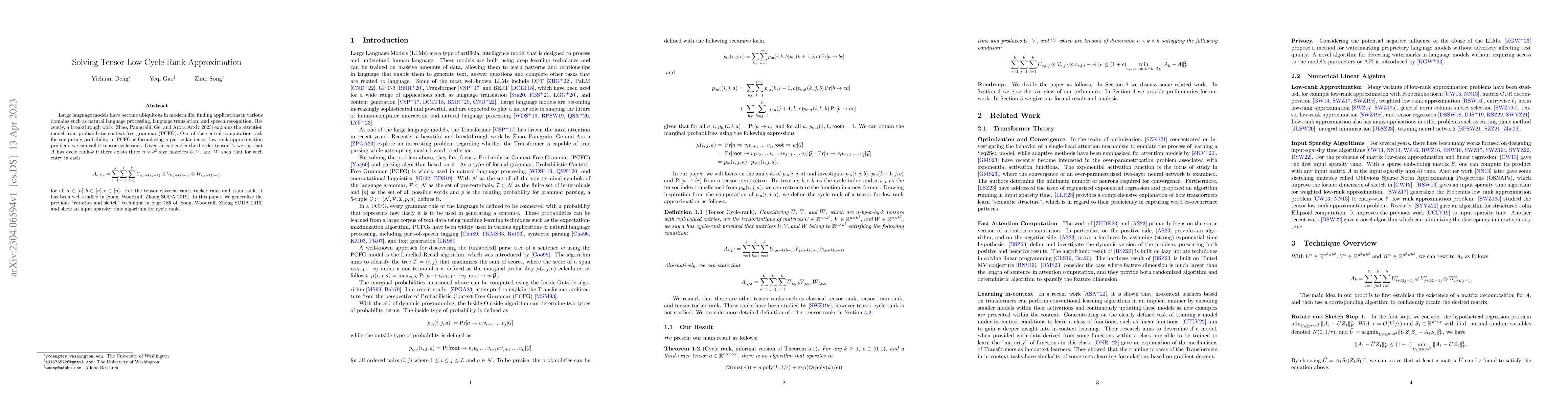 Thumbnail for Solving Tensor Low Cycle Rank Approximation