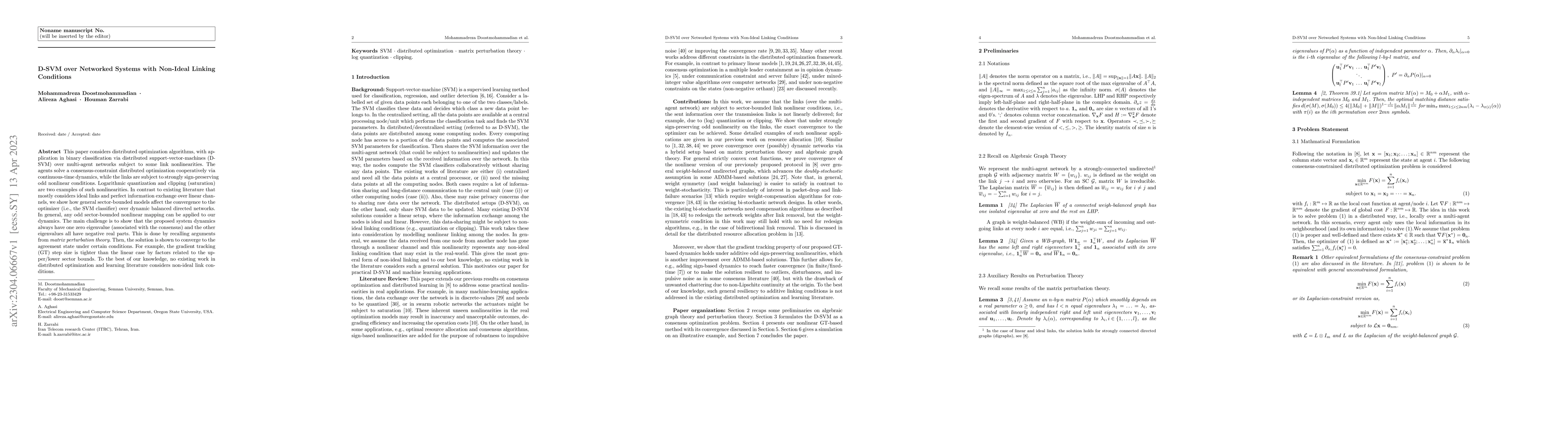 Thumbnail for D-SVM over Networked Systems with Non-Ideal Linking Conditions