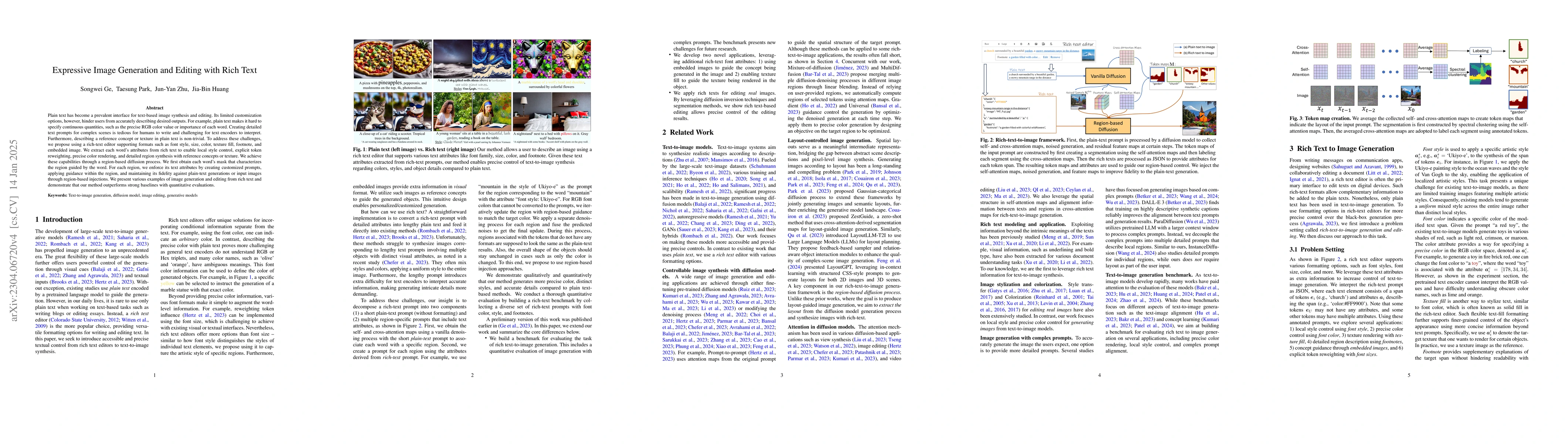 Thumbnail for Expressive Text-to-Image Generation with Rich Text