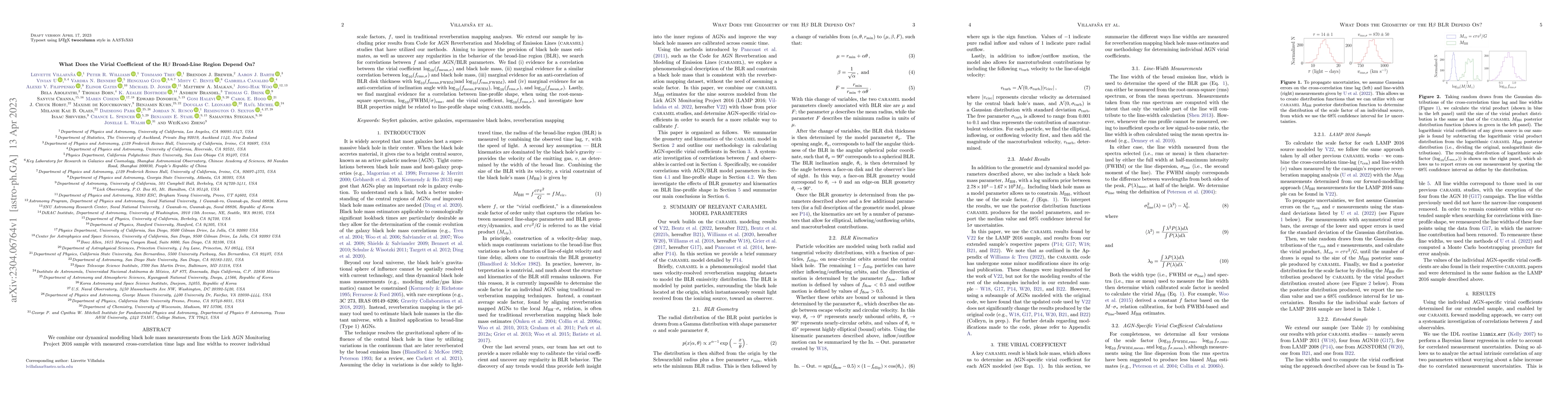 Thumbnail for What Does the Virial Coefficient of the \Hb Broad-Line Region Depend On?