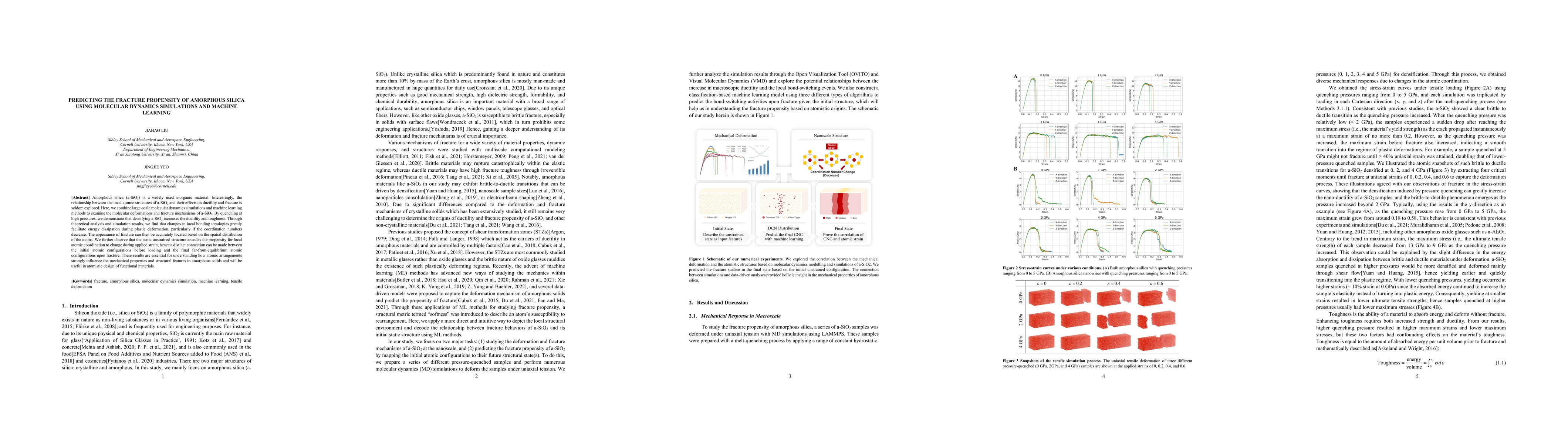 Thumbnail for Predicting the Fracture Propensity of Amorphous Silica Using Molecular
  Dynamics Simulations and Machine Learning