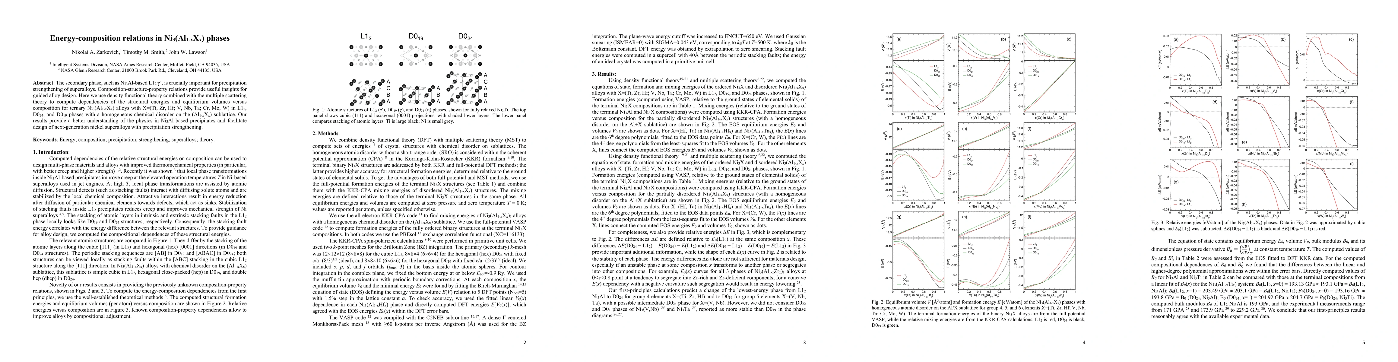 Thumbnail for Energy-composition relations in Ni$_3$(Al$_{1-x}$X$_x$) phases