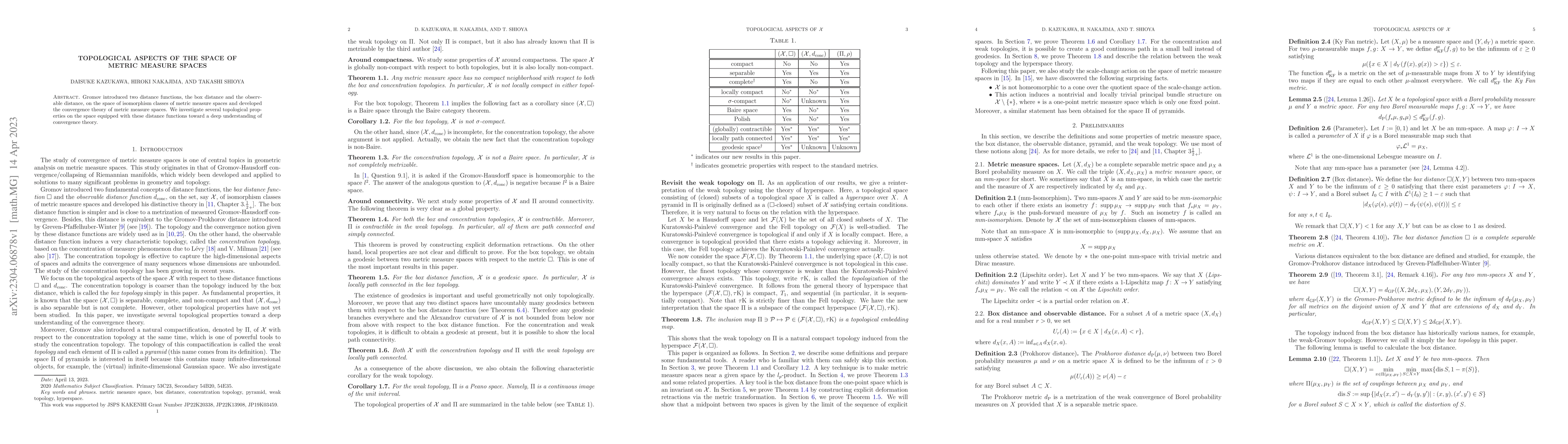 Thumbnail for Topological aspects of the space of metric measure spaces