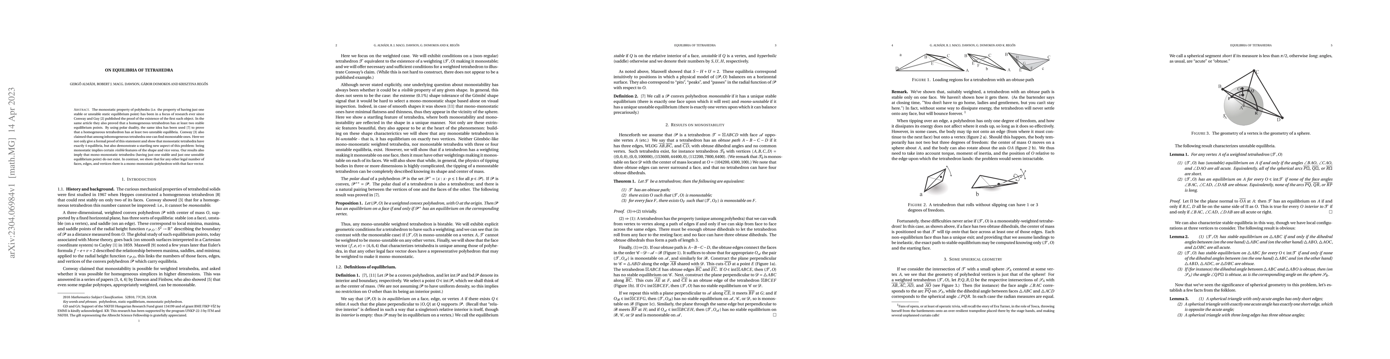 Thumbnail for On equilibria of tetrahedra