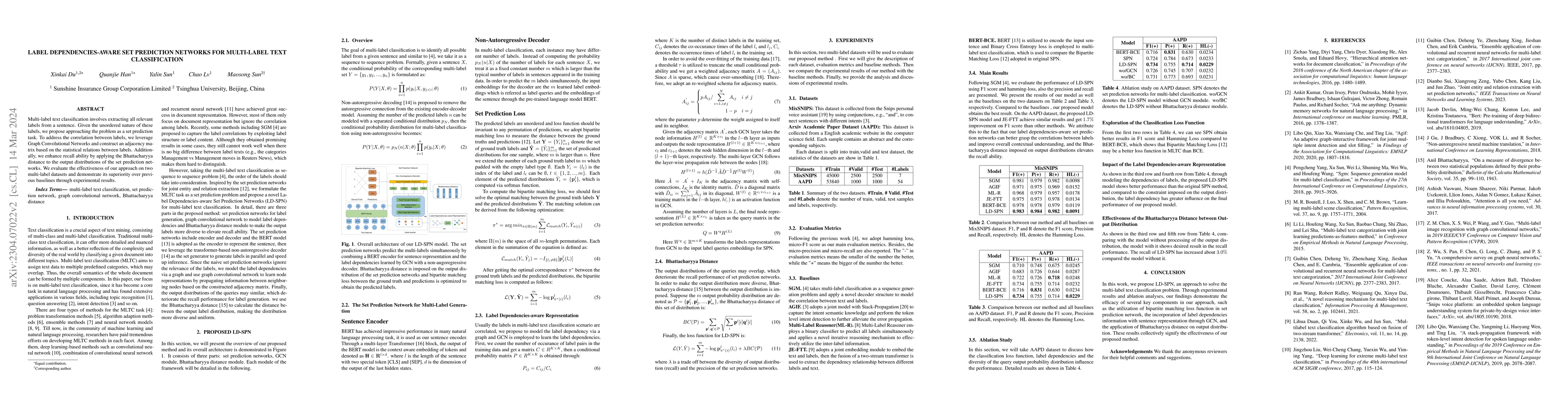 Thumbnail for Label Dependencies-aware Set Prediction Networks for Multi-label Text
  Classification