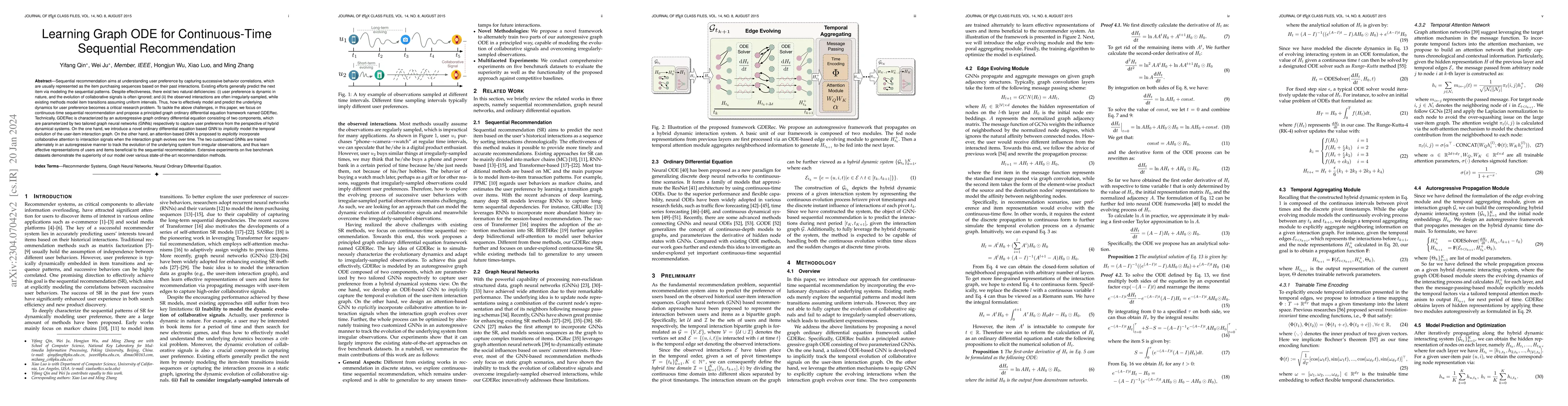 Thumbnail for Learning Graph ODE for Continuous-Time Sequential Recommendation