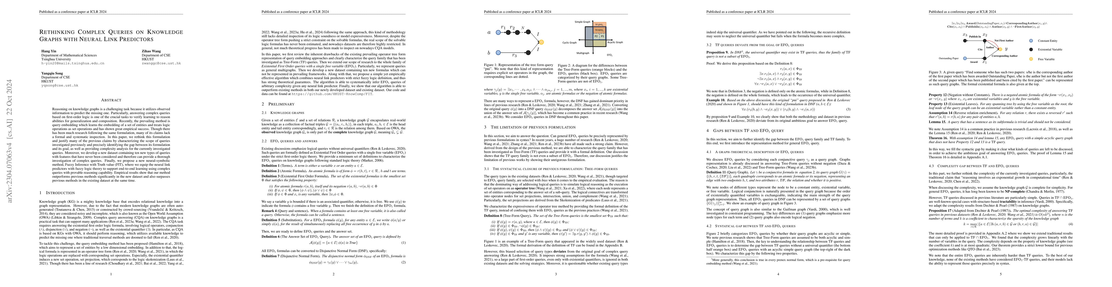 Thumbnail for Rethinking Complex Queries on Knowledge Graphs with Neural Link
  Predictors