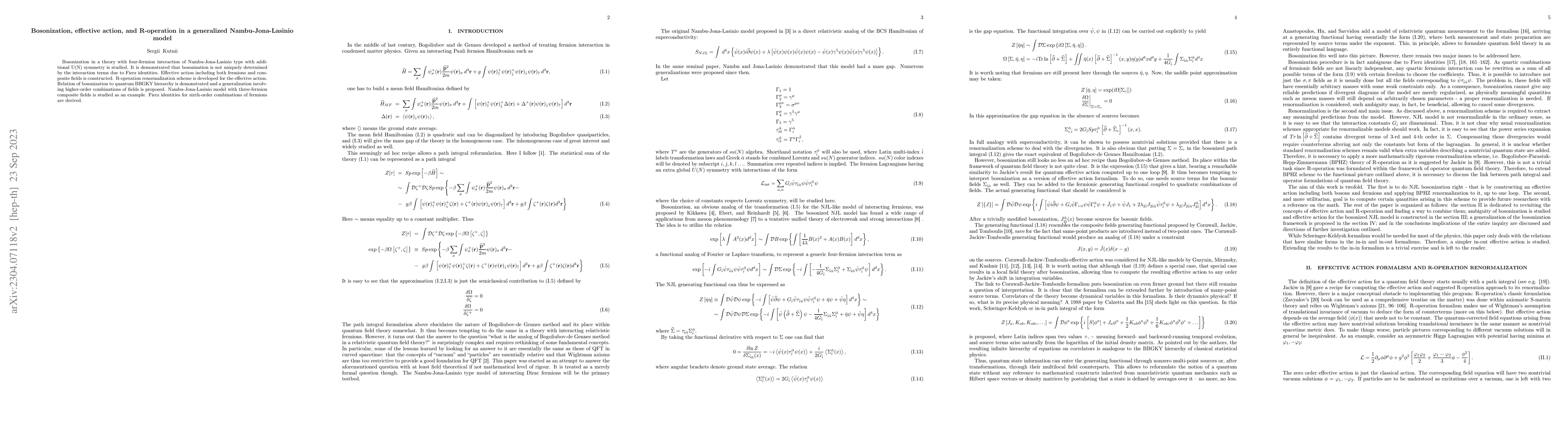 Thumbnail for Bosonization, effective action, and R-operation in a generalized
  Nambu-Jona-Lasinio model
