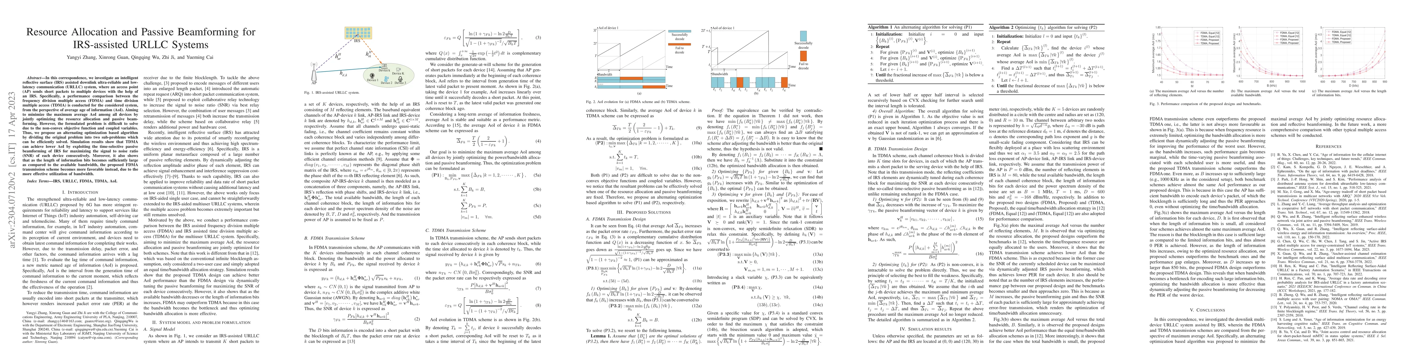 Thumbnail for Resource Allocation and Passive Beamforming for IRS-assisted URLLC
  Systems
