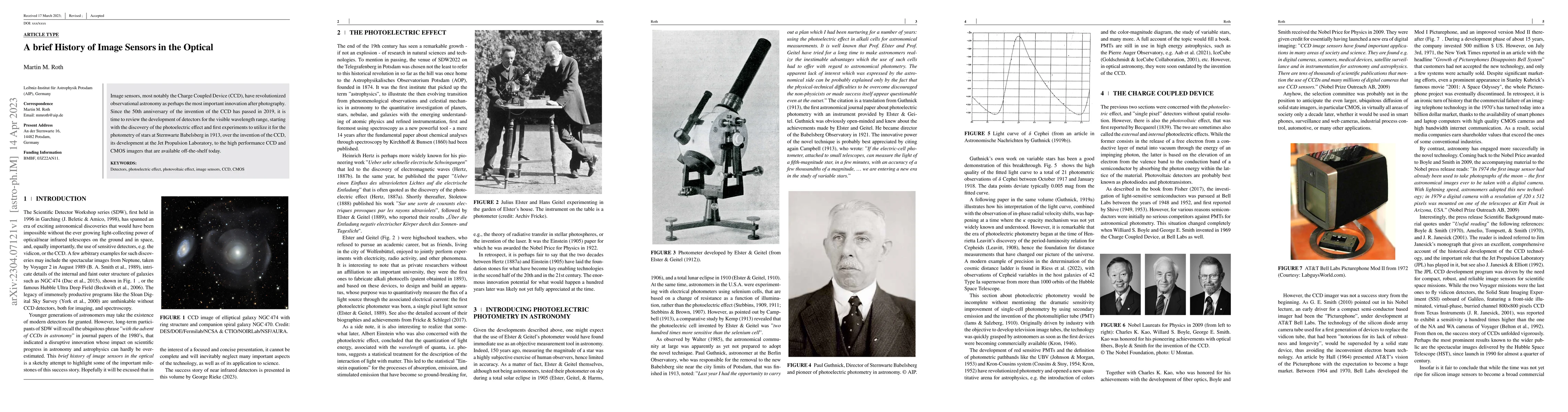 Thumbnail for A brief History of Image Sensors in the Optical