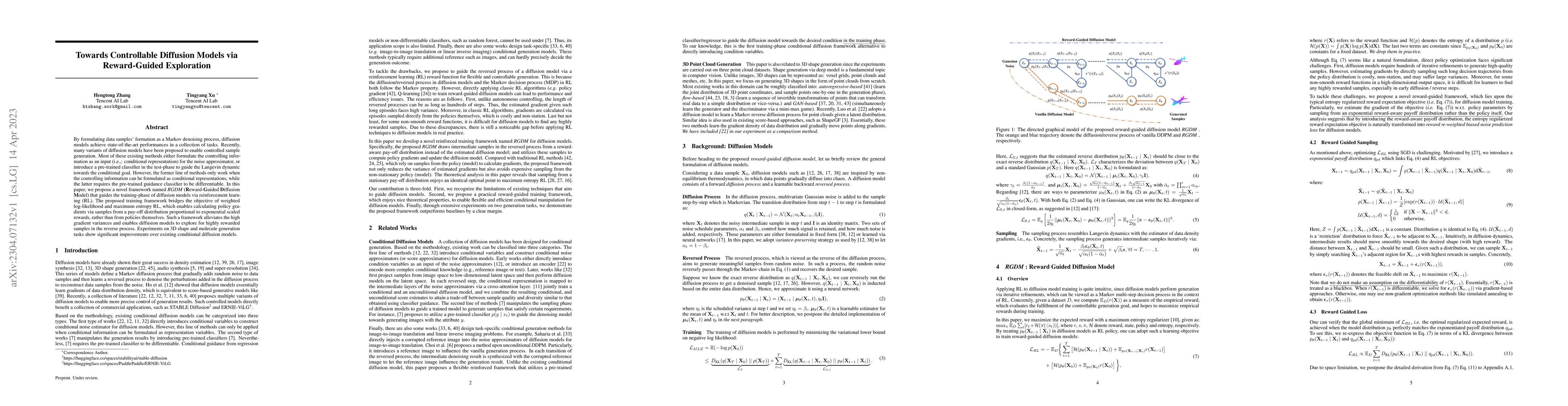 Thumbnail for Towards Controllable Diffusion Models via Reward-Guided Exploration