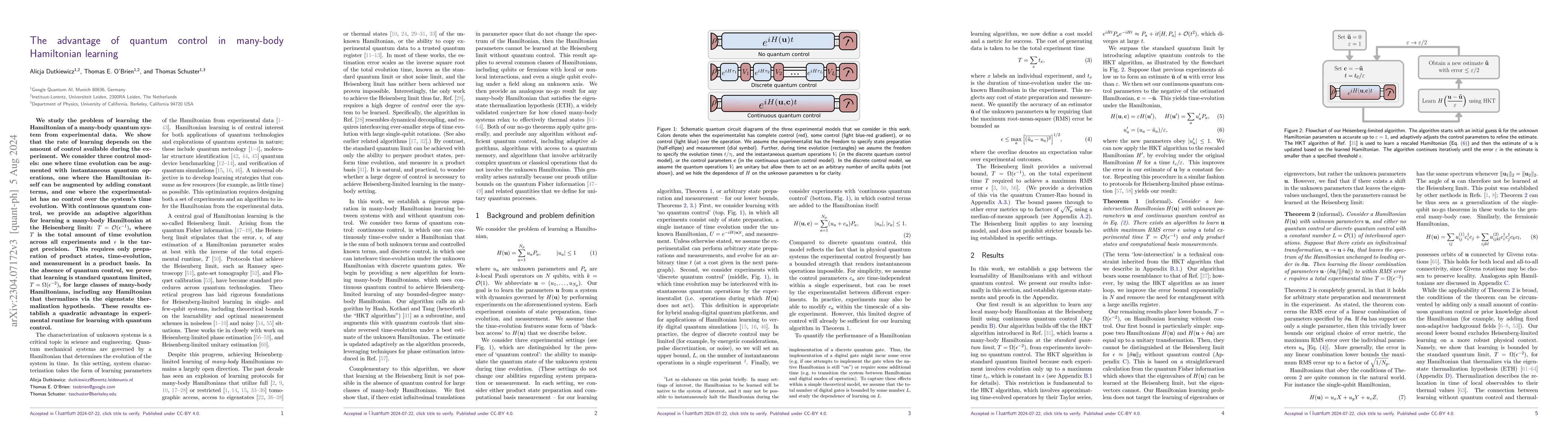 Thumbnail for The advantage of quantum control in many-body Hamiltonian learning