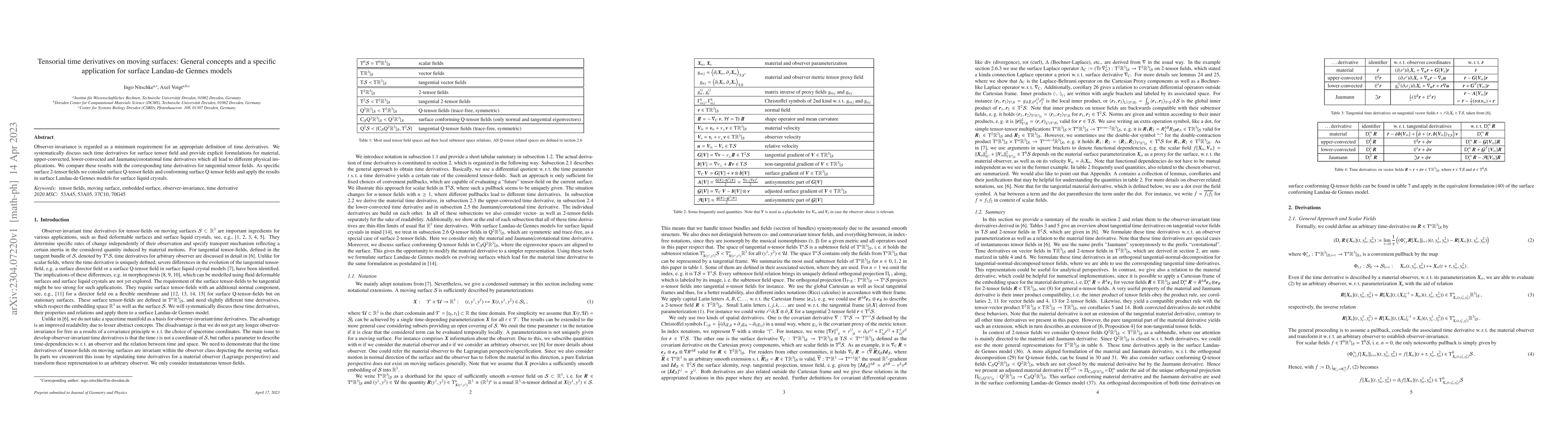 Thumbnail for Tensorial time derivatives on moving surfaces: General concepts and a
  specific application for surface Landau-de Gennes models