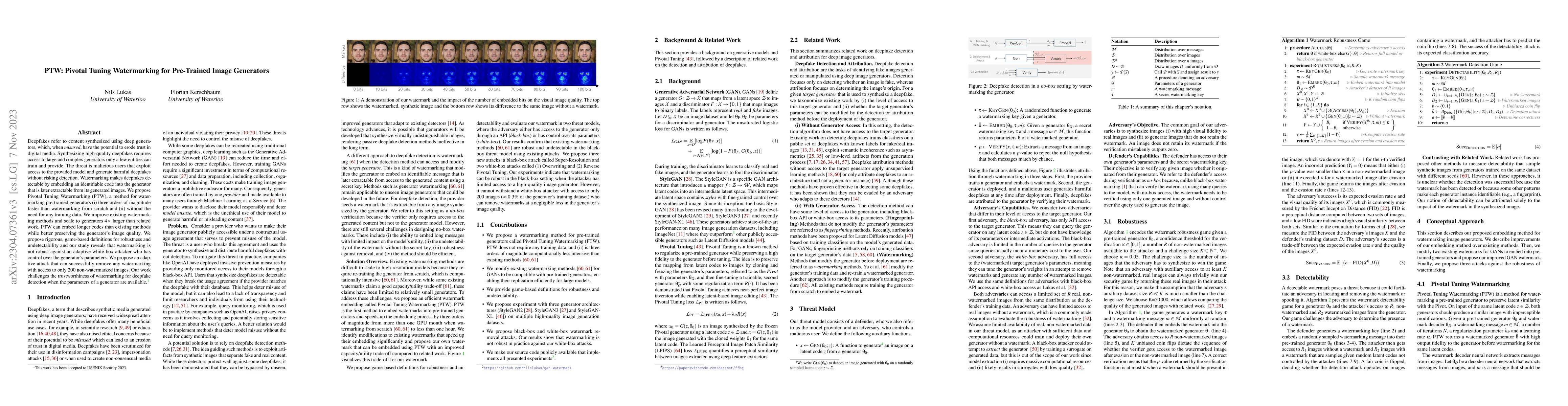 Thumbnail for PTW: Pivotal Tuning Watermarking for Pre-Trained Image Generators