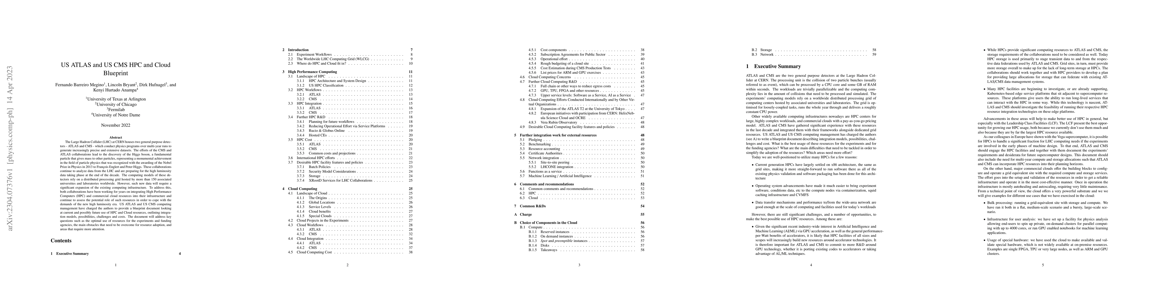 Thumbnail for US ATLAS and US CMS HPC and Cloud Blueprint