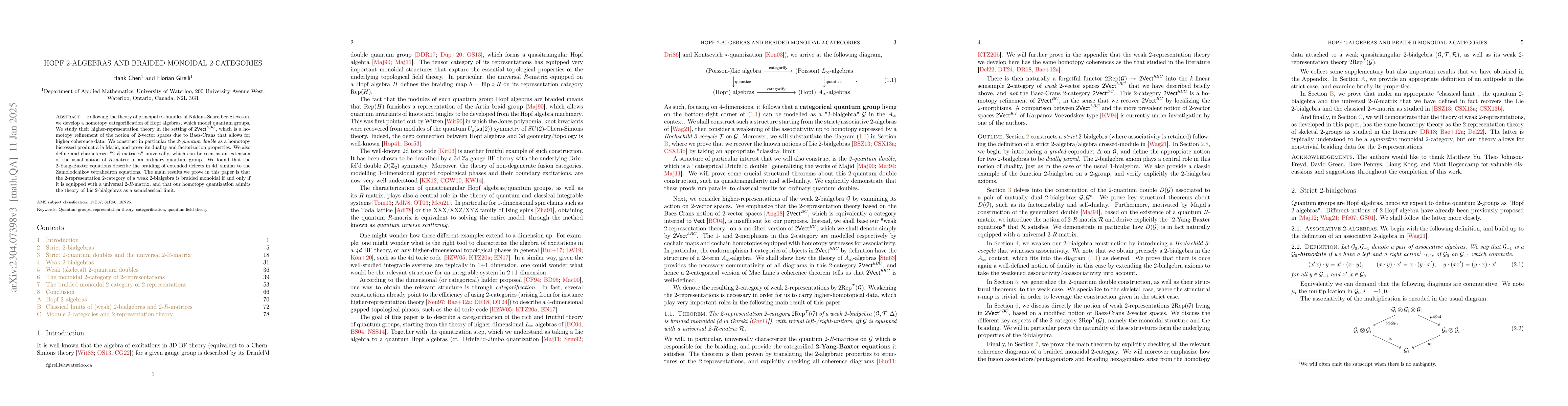 Thumbnail for Categorical Quantum Groups and Braided Monoidal 2-Categories
