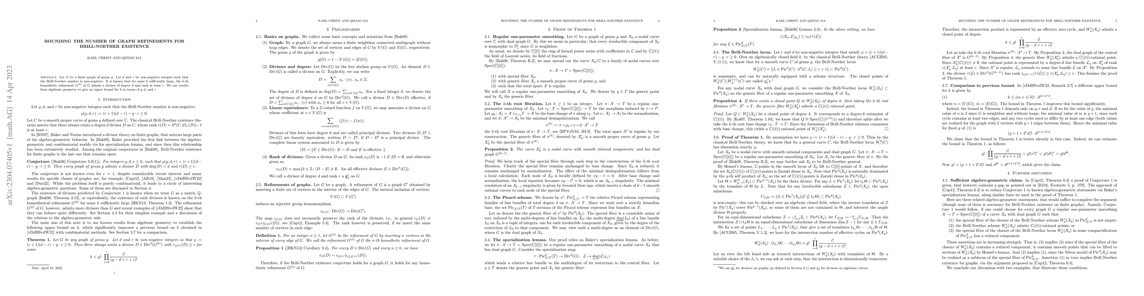 Thumbnail for Bounding the number of graph refinements for Brill-Noether existence