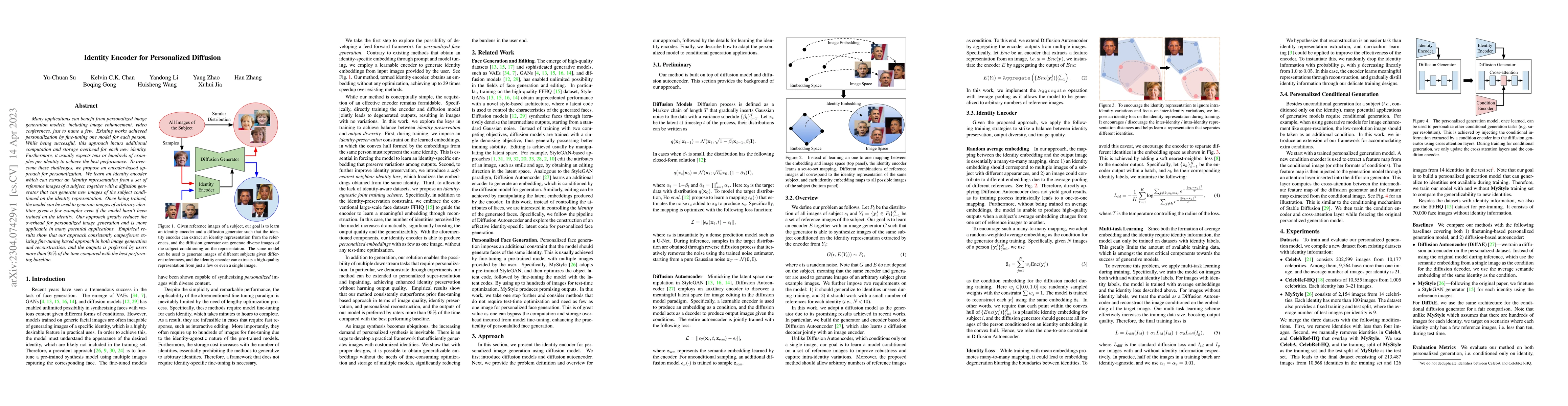 Thumbnail for Identity Encoder for Personalized Diffusion