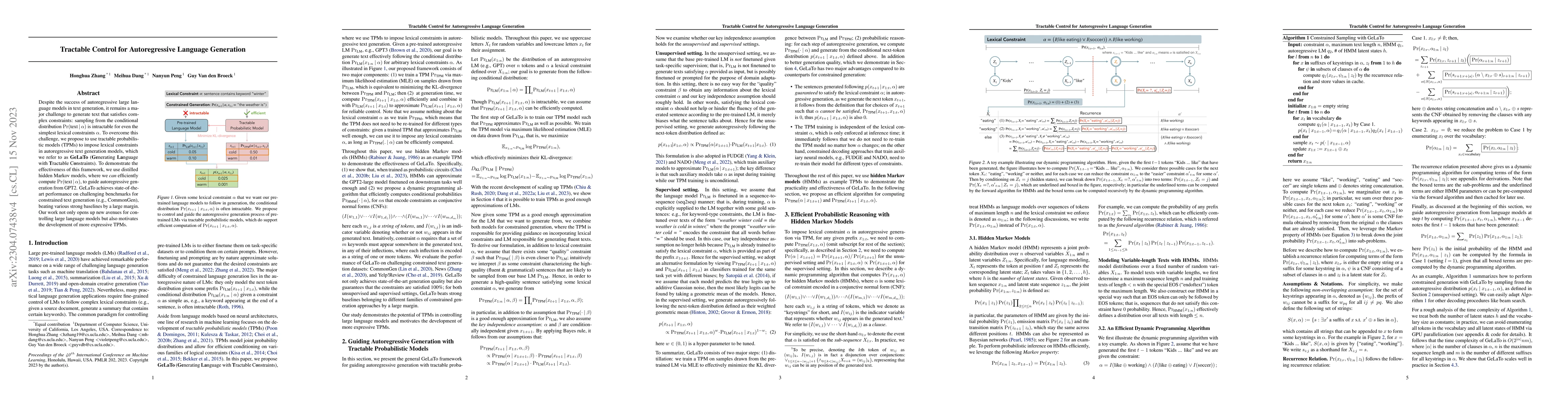 Thumbnail for Tractable Control for Autoregressive Language Generation