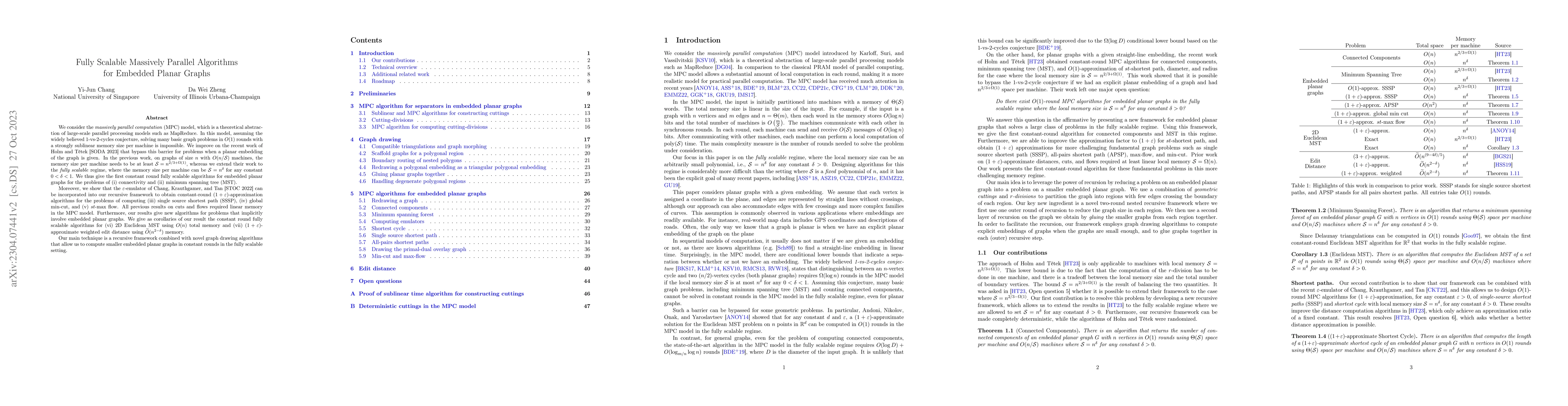 Thumbnail for Fully Scalable Massively Parallel Algorithms for Embedded Planar Graphs