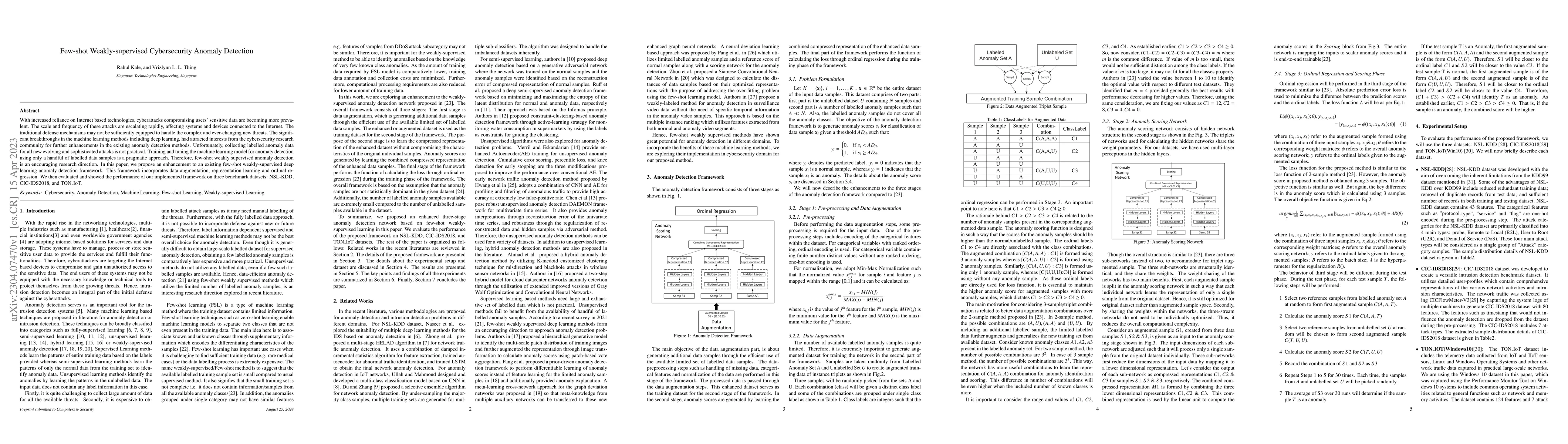 Thumbnail for Few-shot Weakly-supervised Cybersecurity Anomaly Detection