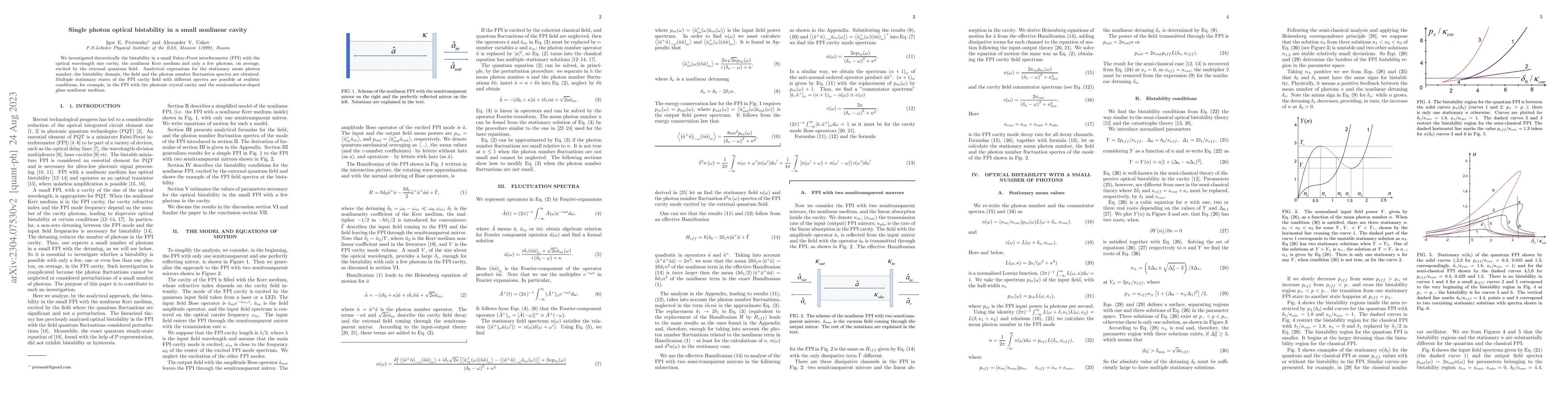 Thumbnail for Single photon optical bistability