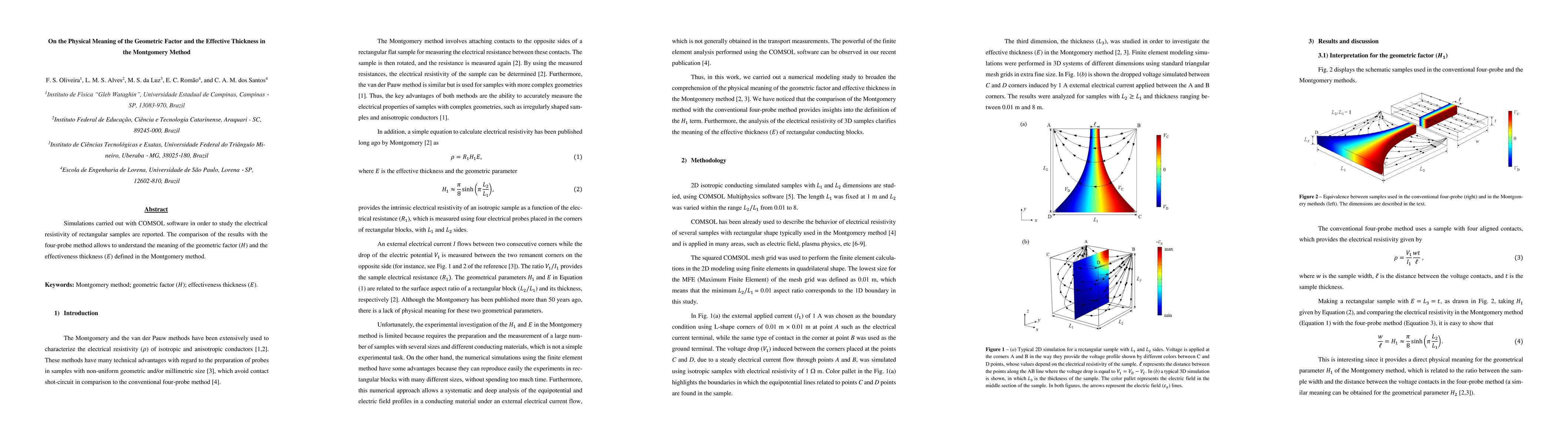 Thumbnail for On the Physical Meaning of the Geometric Factor and the Effective
  Thickness in the Montgomery Method