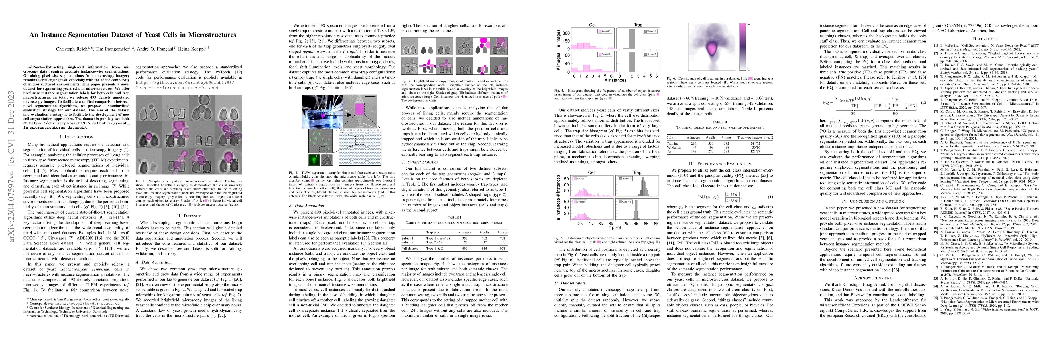 Thumbnail for An Instance Segmentation Dataset of Yeast Cells in Microstructures