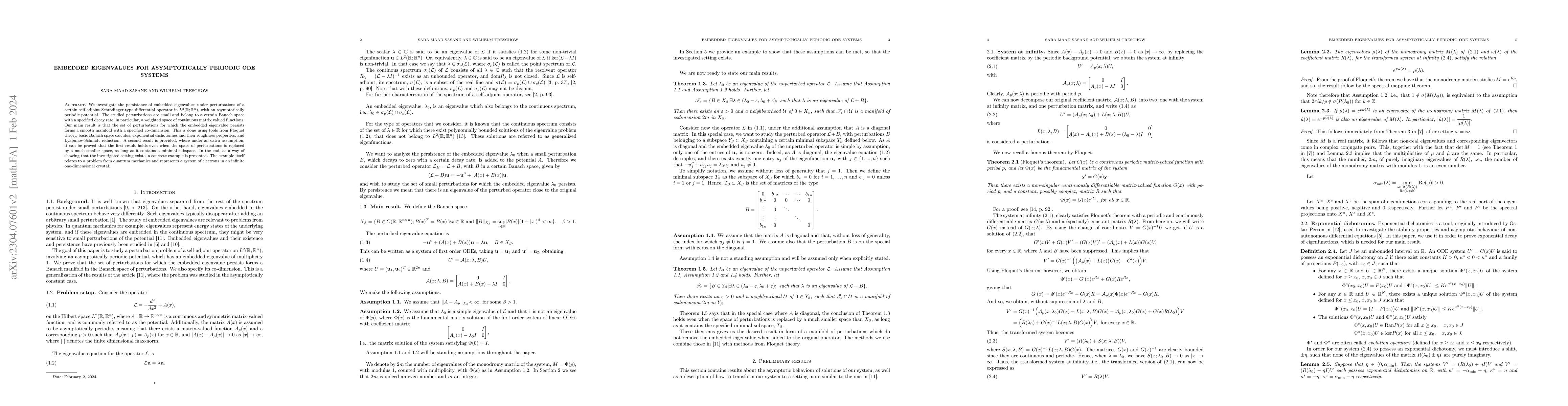 Thumbnail for Embedded eigenvalues for asymptotically periodic ODE systems