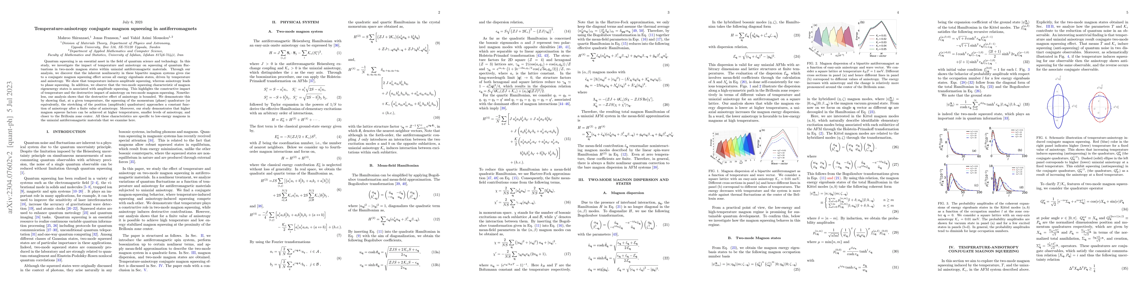 Thumbnail for Temperature-anisotropy conjugate magnon squeezing in antiferromagnets