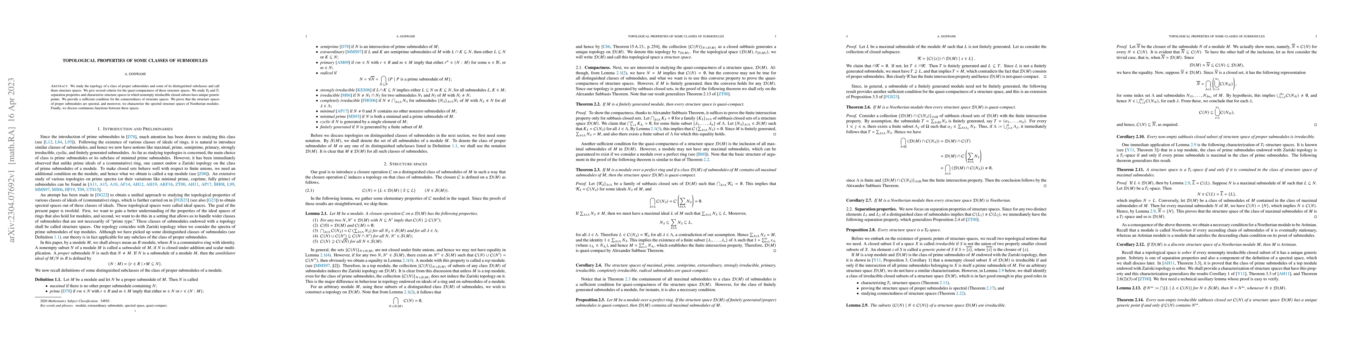 Thumbnail for Topological properties of some classes of submodules