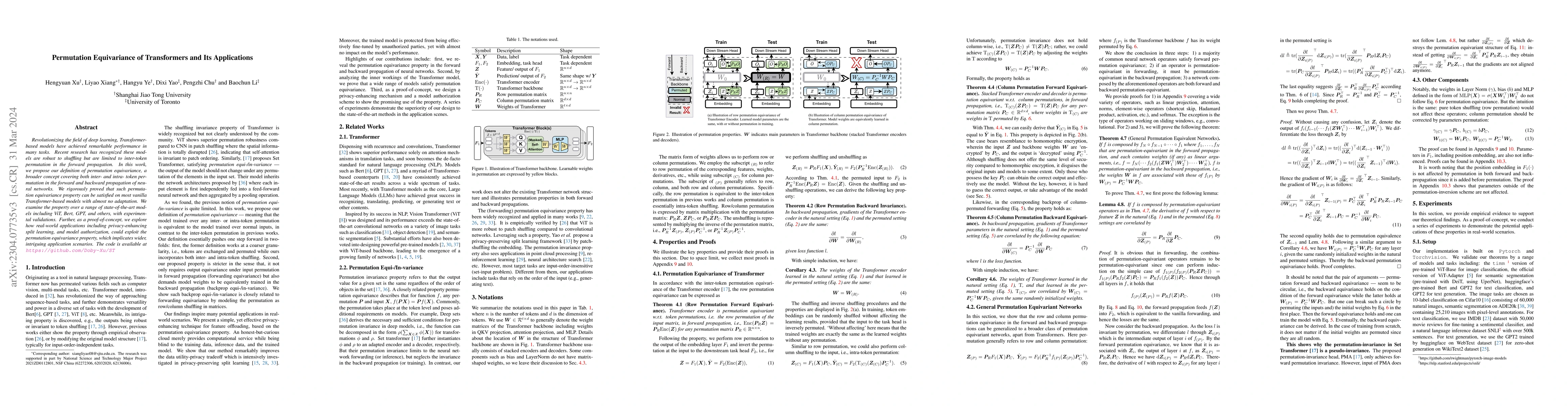 Thumbnail for Permutation Equivariance of Transformers and Its Applications