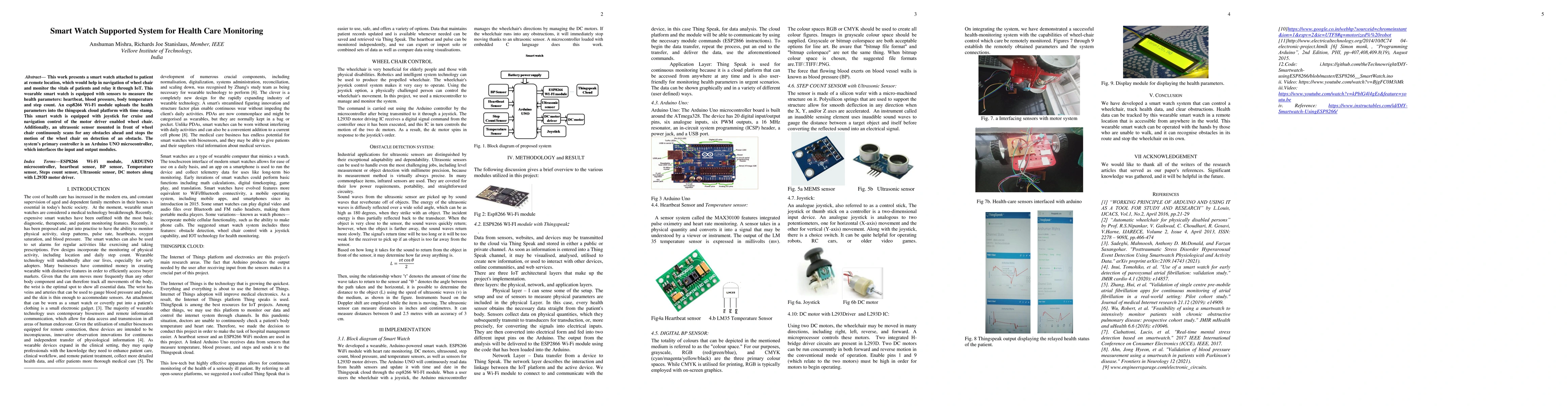 Thumbnail for Smart Watch Supported System for Health Care Monitoring