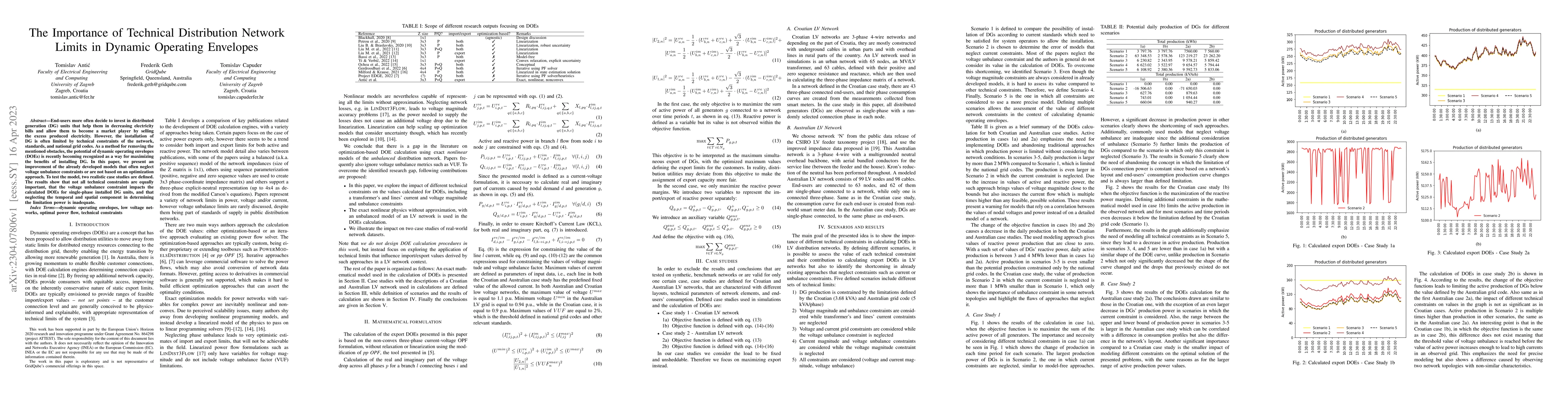 Thumbnail for The Importance of Technical Distribution Network Limits in Dynamic
  Operating Envelopes
