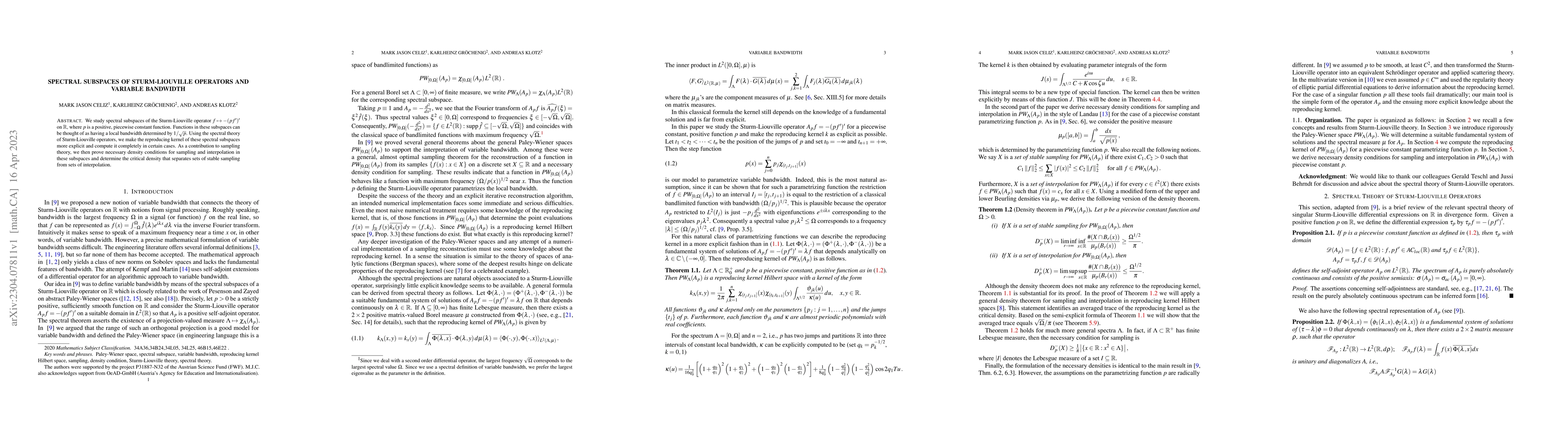 Thumbnail for Spectral Subspaces of Sturm-Liouville Operators and Variable Bandwidth