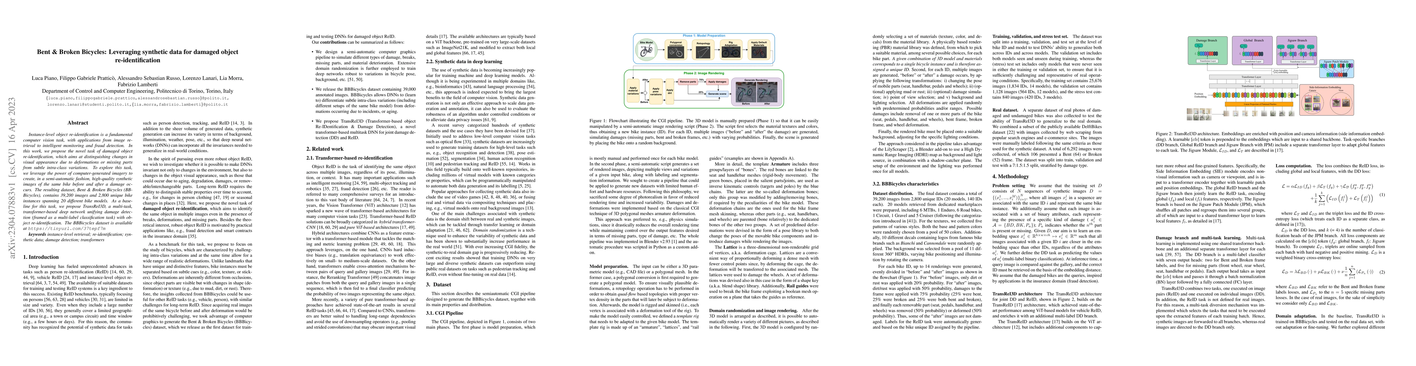 Thumbnail for Bent & Broken Bicycles: Leveraging synthetic data for damaged object
  re-identification