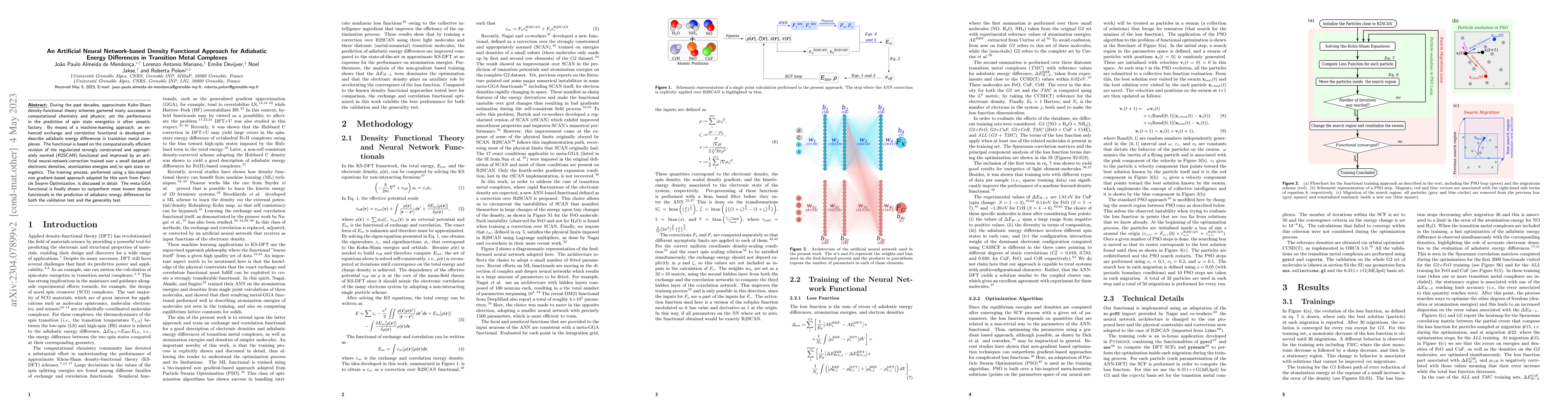 Thumbnail for An Artificial Neural Network-based Density Functional Approach for
  Adiabatic Energy Differences in Transition Metal Complexes