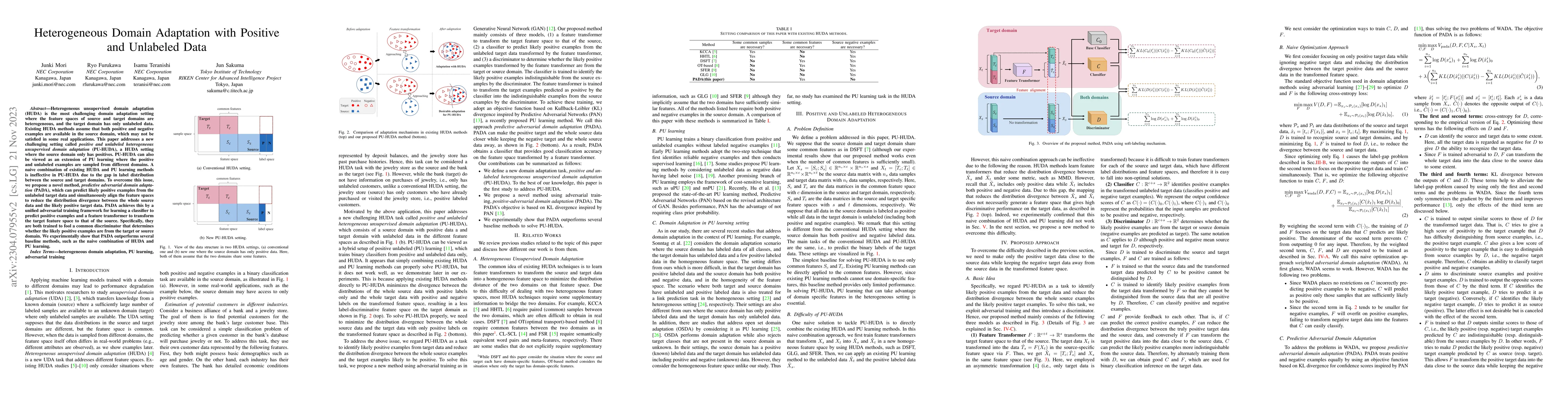Thumbnail for Heterogeneous Domain Adaptation with Positive and Unlabeled Data