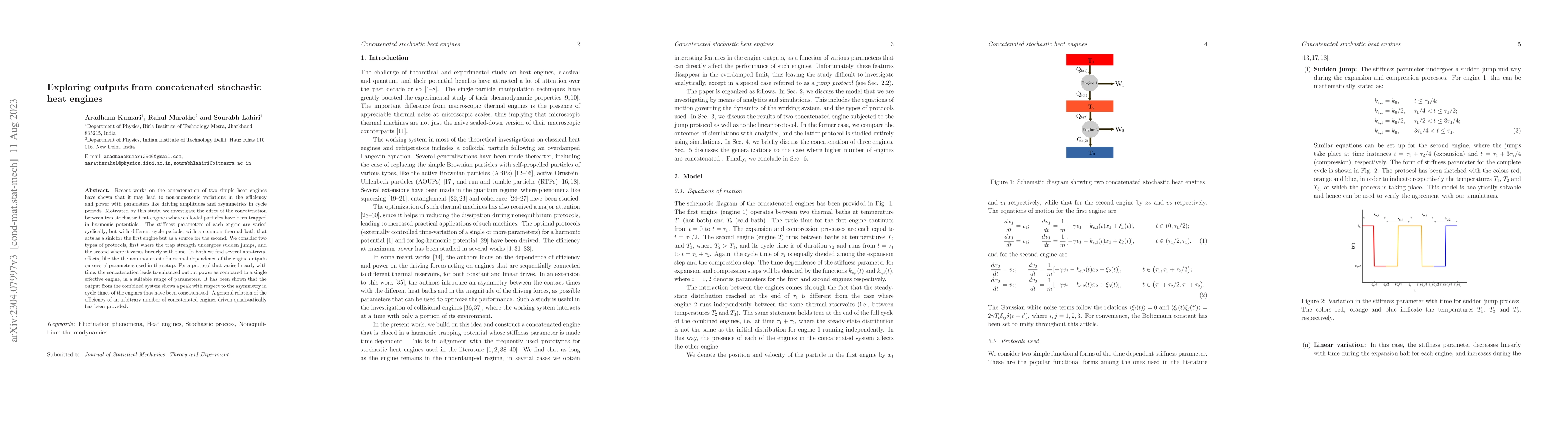 Thumbnail for Exploring outputs from concatenated stochastic heat engines