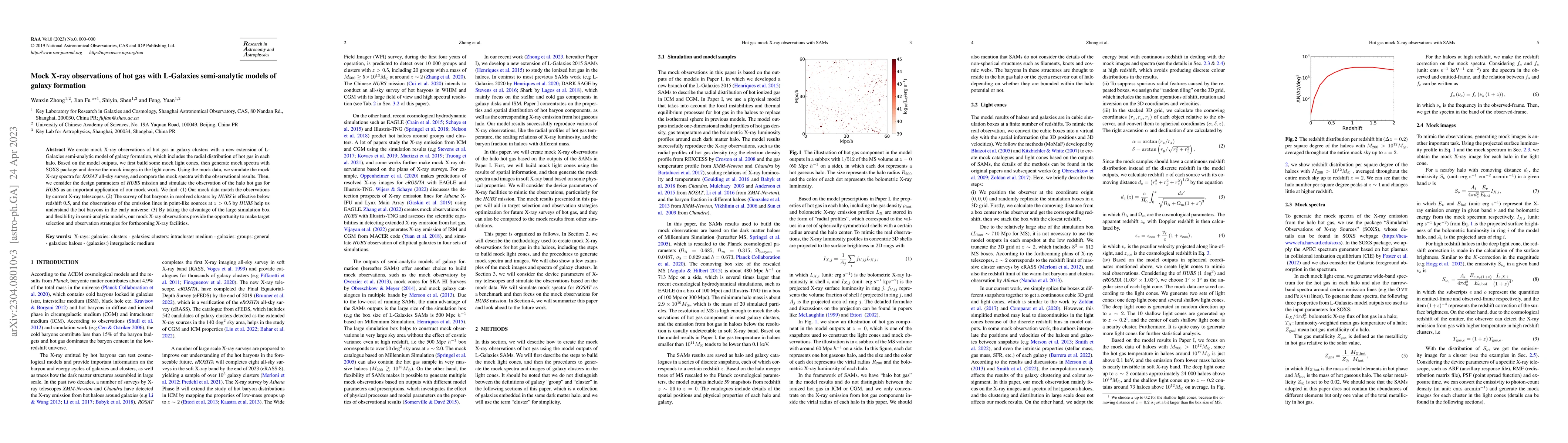 Thumbnail for Mock X-ray observations of hot gas with L-Galaxies semi-analytic models
  of galaxy formation