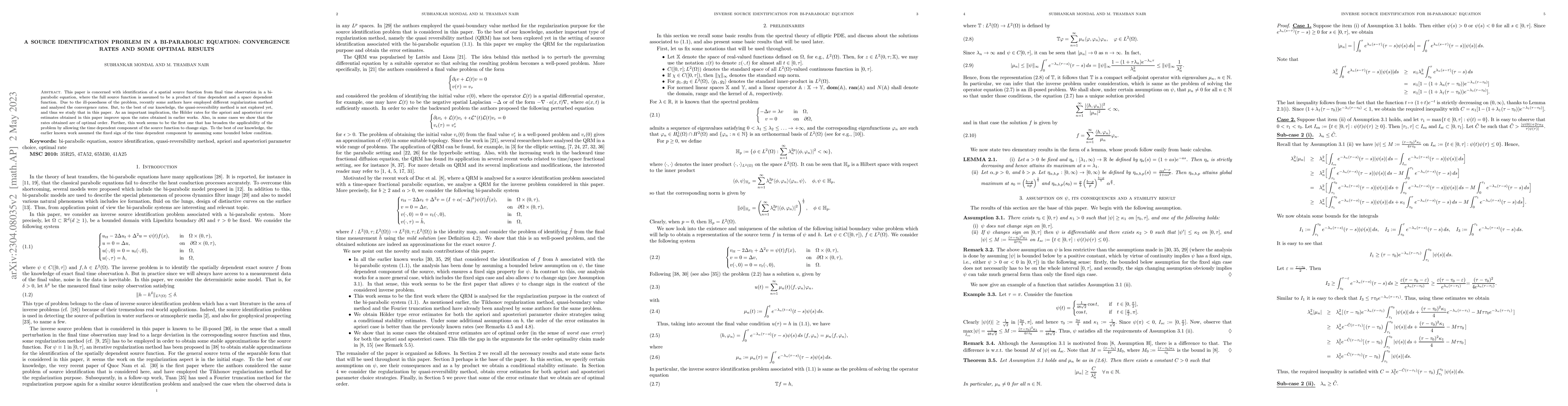 Thumbnail for A source identification problem in a bi-parabolic equation: convergence
  rates and some optimal results