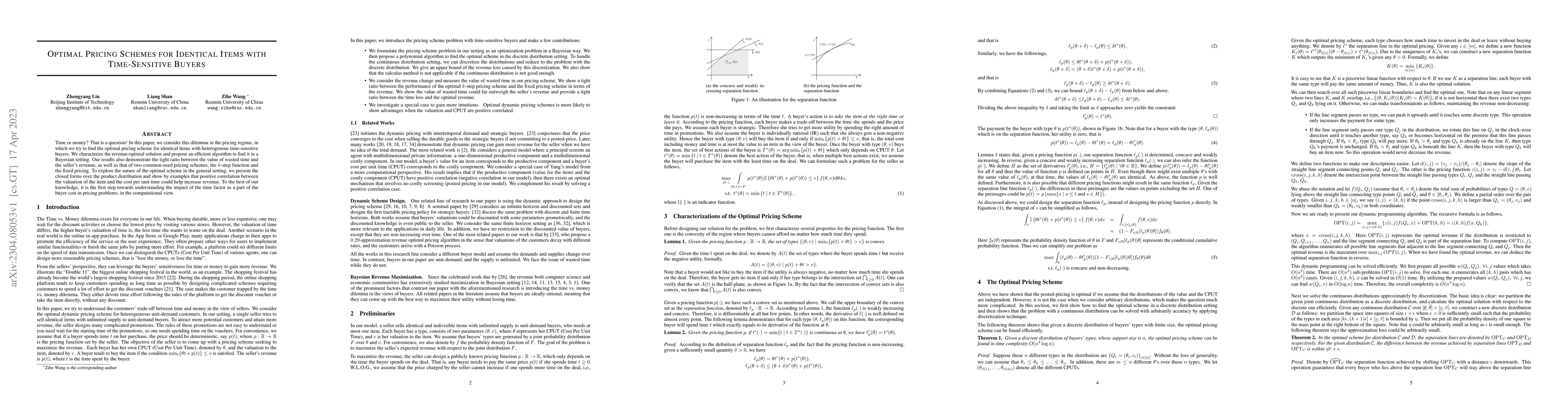 Thumbnail for Optimal Pricing Schemes for Identical Items with Time-Sensitive Buyers
