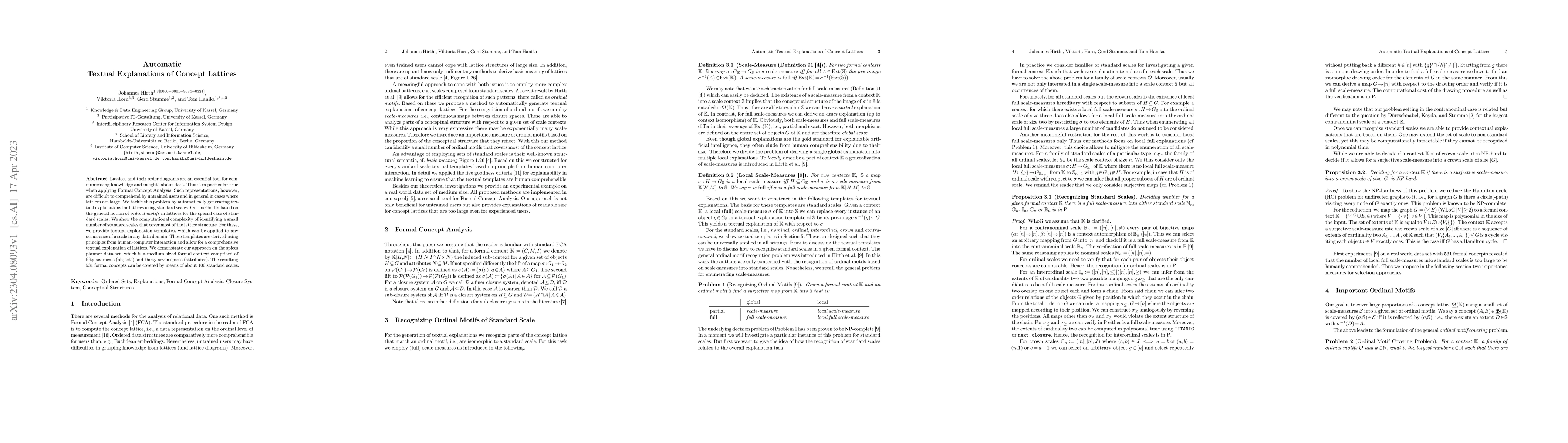 Thumbnail for Automatic Textual Explanations of Concept Lattices