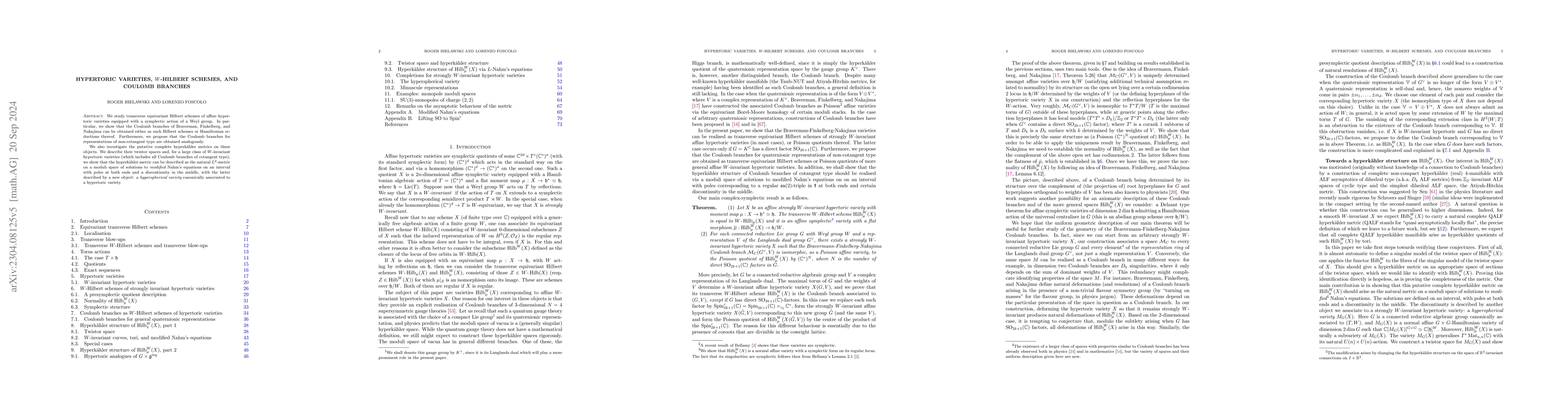 Thumbnail for Hypertoric varieties, $W$-Hilbert schemes, and Coulomb branches