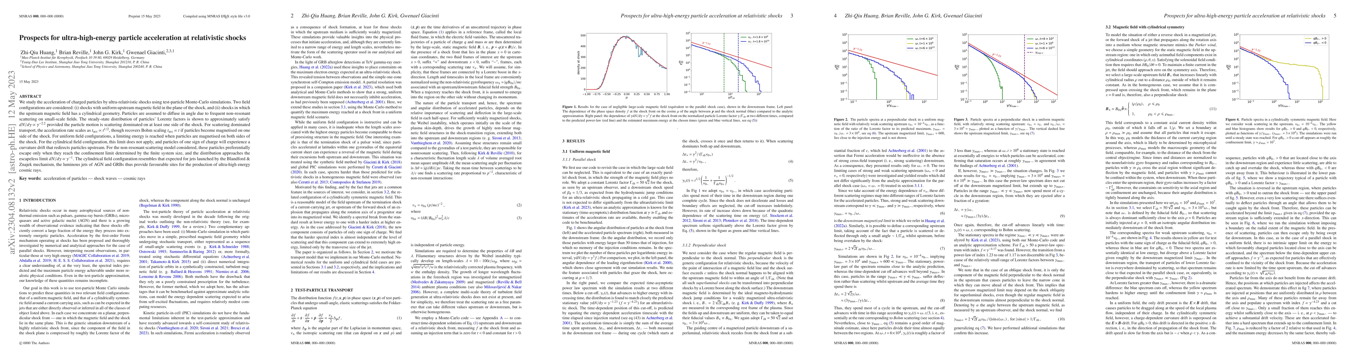 Thumbnail for Prospects for ultra-high-energy particle acceleration at relativistic
  shocks