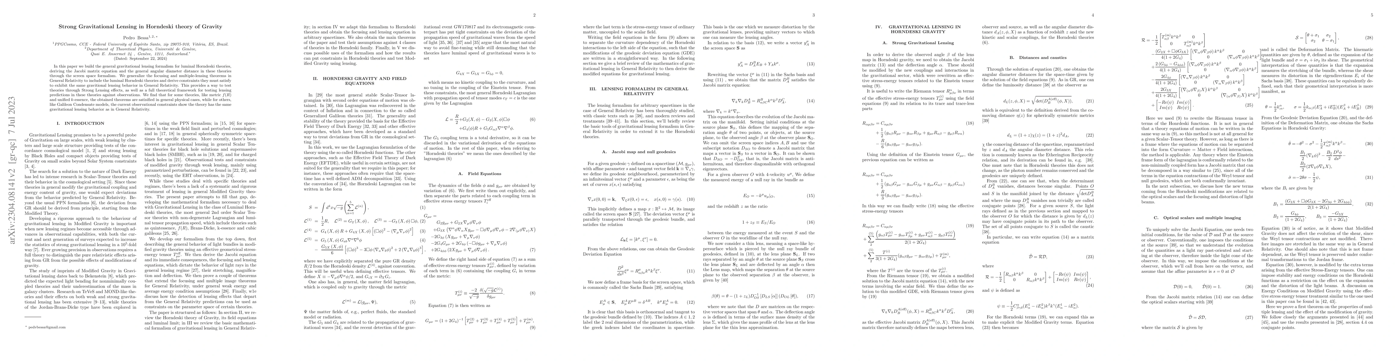 Thumbnail for Strong Gravitational Lensing in Horndeski theory