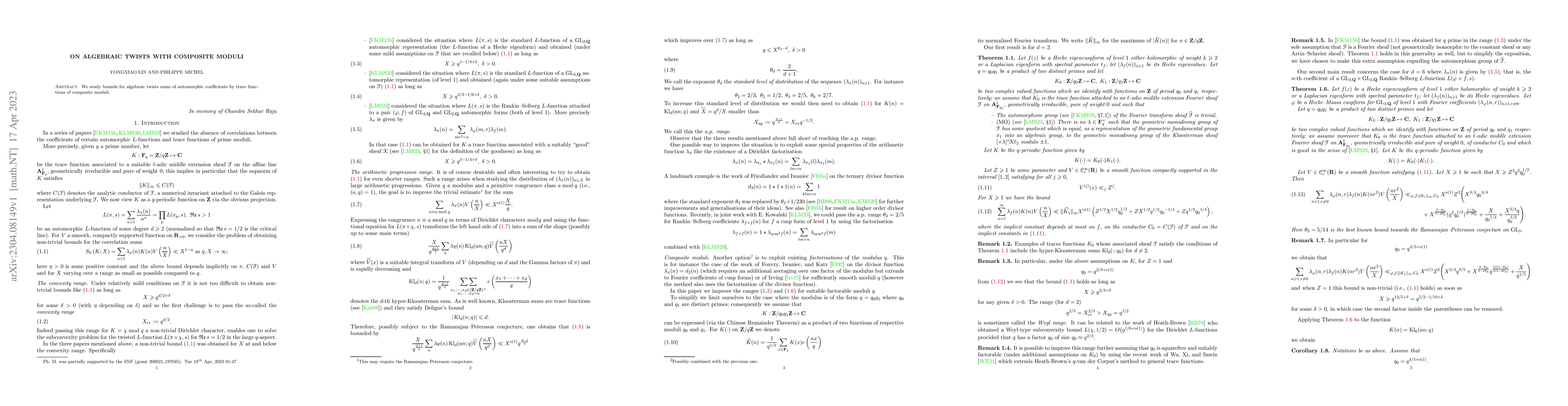 Thumbnail for On algebraic twists with composite moduli