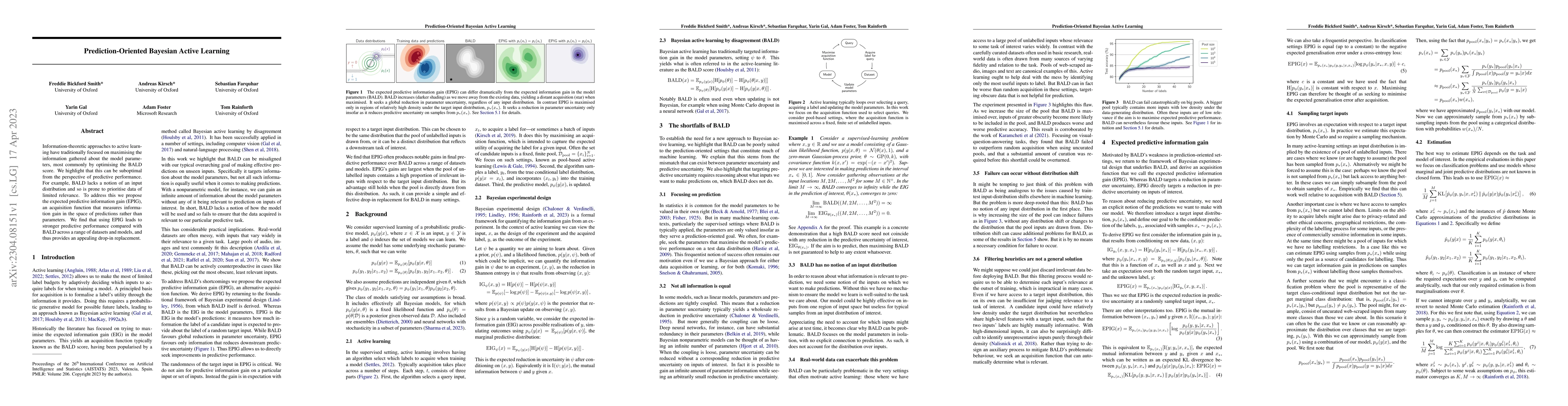 Thumbnail for Prediction-Oriented Bayesian Active Learning
